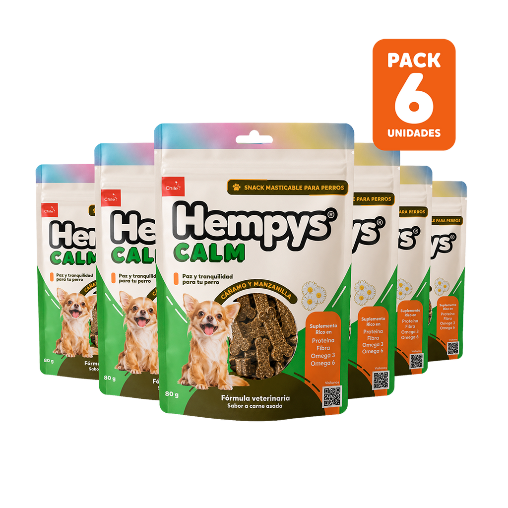Pack 6 Hempys Calm - Doypack 80 gr