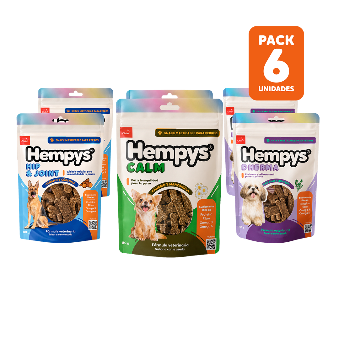 Pack 6 Hempys Variedades - Doypack 80 gr.
