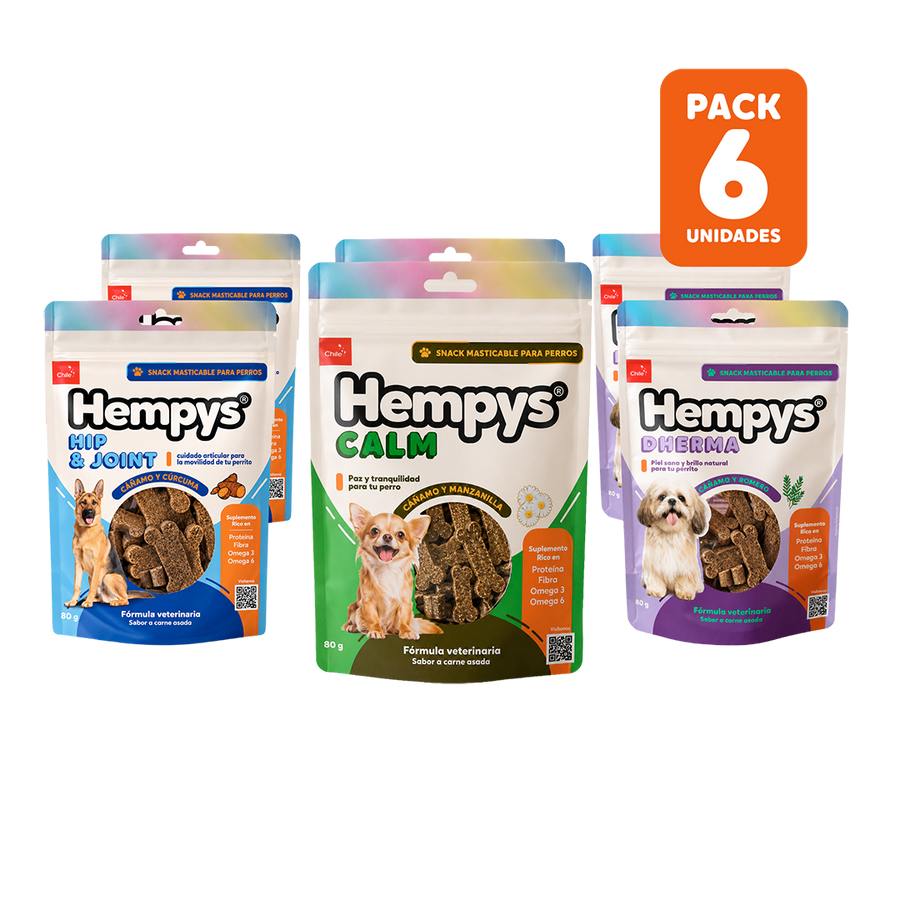Pack 6 Hempys Variedades - Doypack 80 gr.