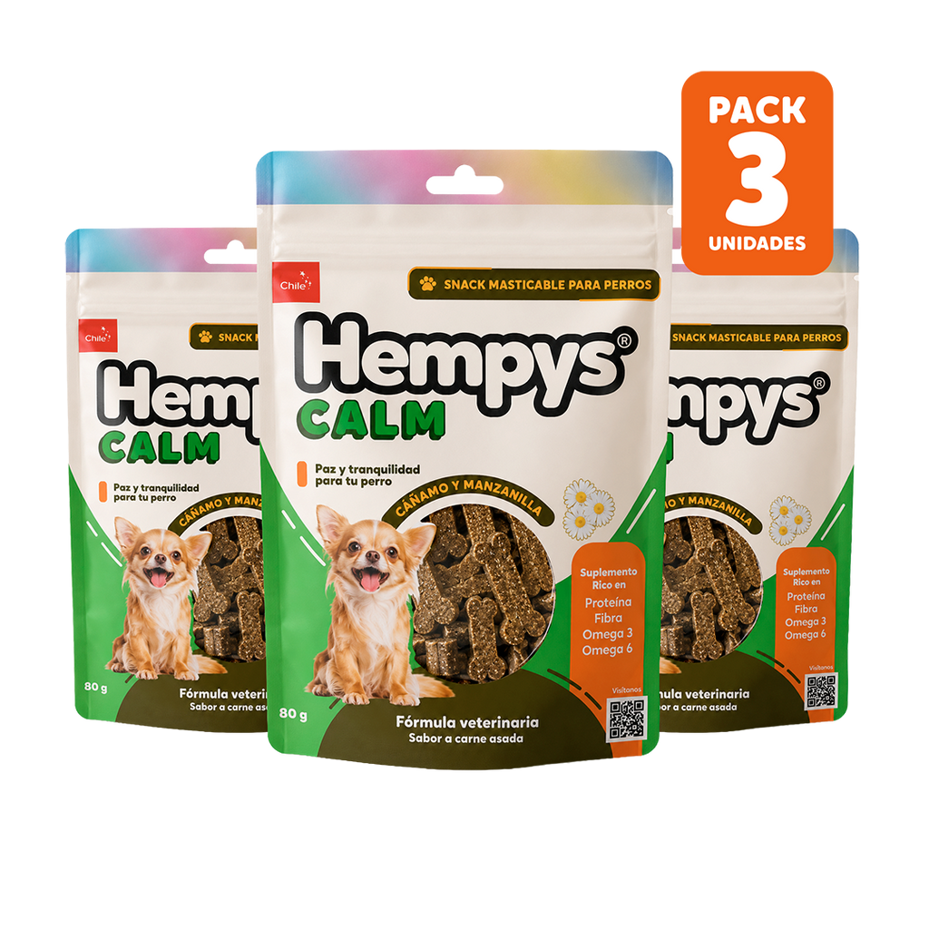 Pack 3 Hempys Calm - Doypack 80 gr.