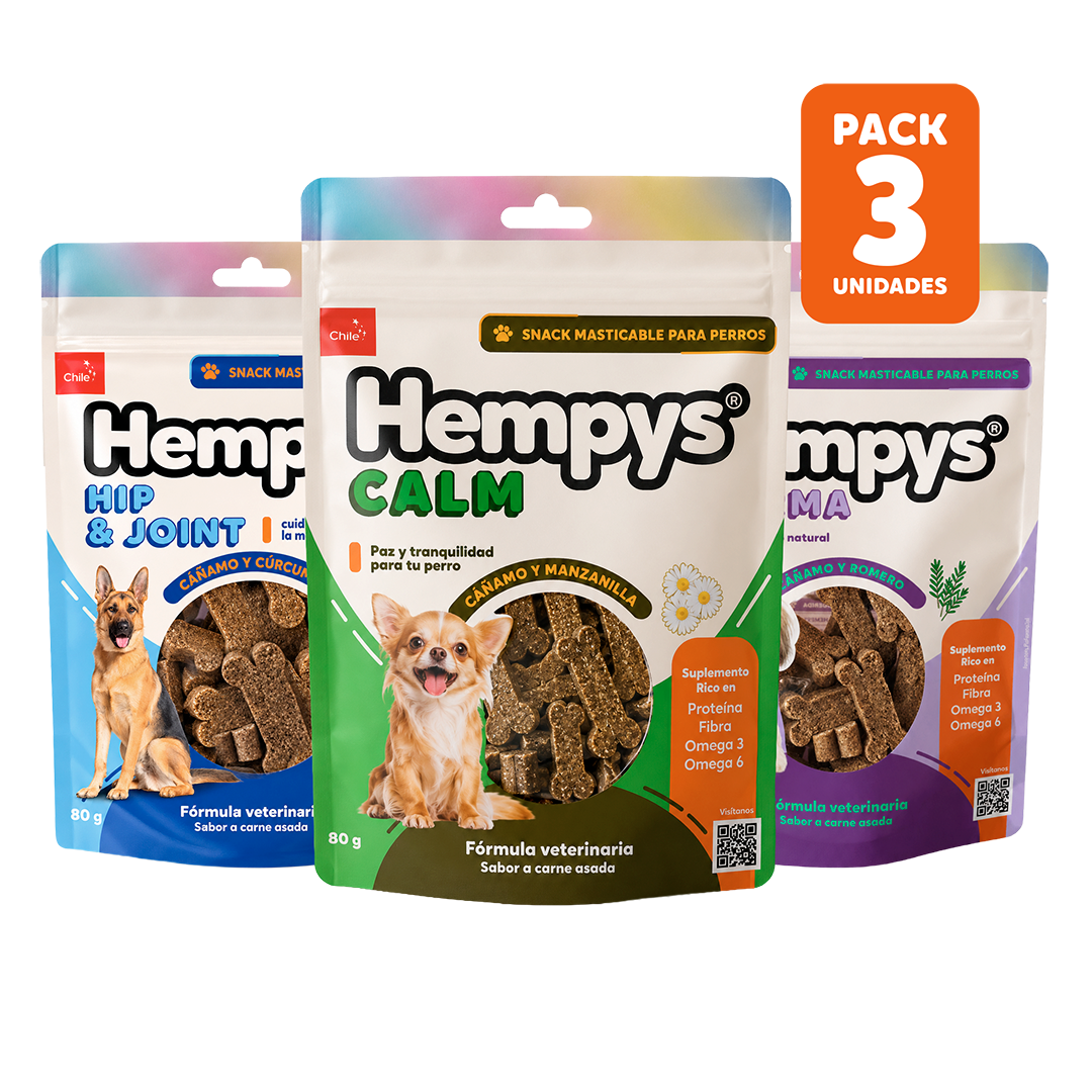 Pack 3 Hempys Variedades - Doypack 80 gr.