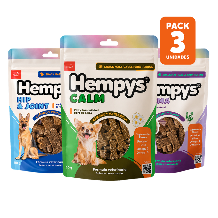 Pack 3 Hempys Variedades - Doypack 80 gr.